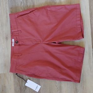 NWT Goodfellow & Co Men's Every Wear Flat Front Shorts Red Size 30